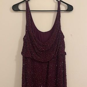 Alice + Olivia Purple Beaded Dress